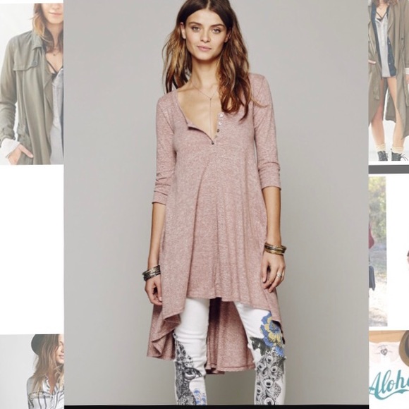 Free People Drippy Jersey Dress - Picture 1 of 8
